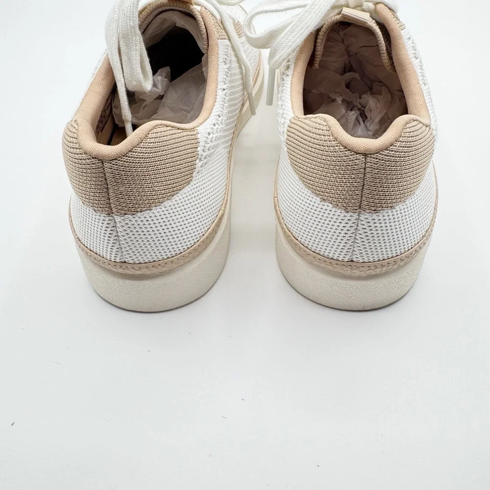 Vionic Galia Women's Knit Sneakers 7.5 Tan Comfort Casual Travel Walking Shoes